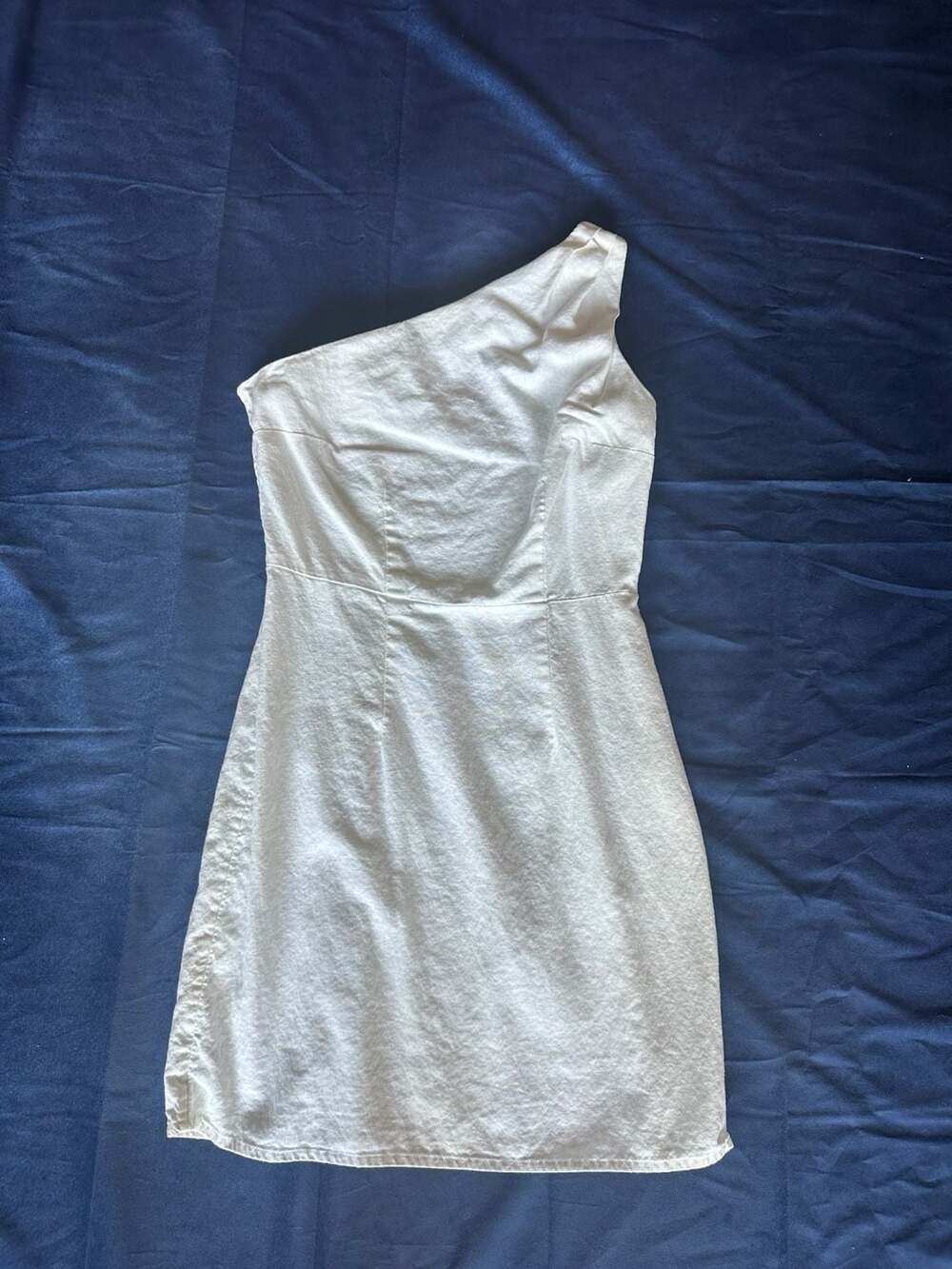 A New Day White One-Shoulder Mini Dress